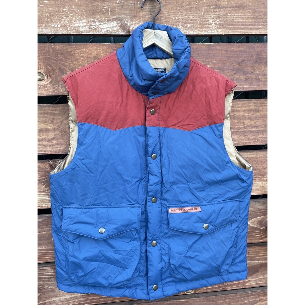 Ralph Lauren Mens Color Block Down Puffer Vest Size M